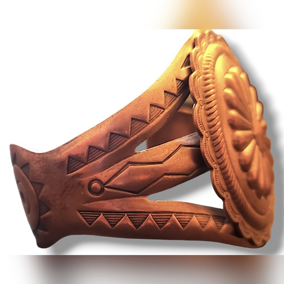 Vintage Collectible,  American Indian Navajo Handmade Solid Copper pre-owned - Picture 3 of 5